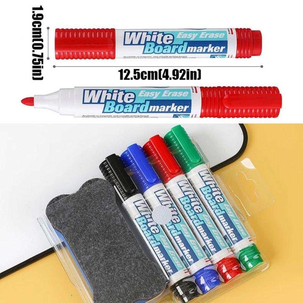 Magnetic Eraser Whiteboard Markers 4/8 Colors Fine Point Markers Magnetic Drawing Markers  Drawing