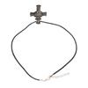 Cross Face Pendant Necklace Vintage Hypoallergenic Stainless Steel Christ Necklace for Men