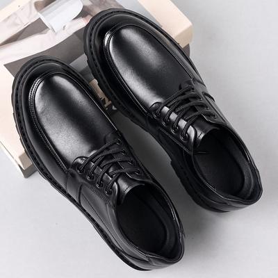 Herrenschuhe Herbst und Winter neue Herren Business Lederschuhe mit weicher Sohle neue Herren Dad Schuhe Schnürschuhe Dress Casual Lederschuhe eine Generation