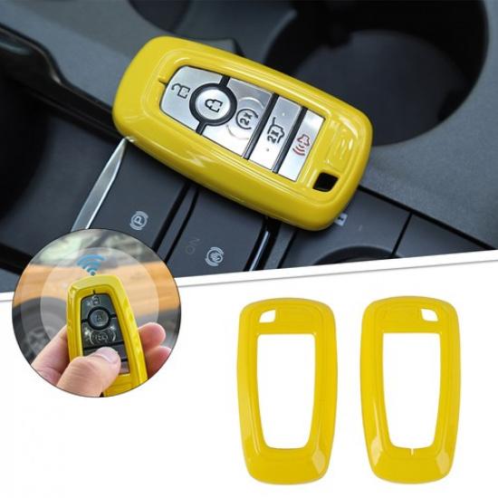 

Key Fob Cover Case Shell Protector For Ford F150 2018+ /Bronco + Accessories жовтий