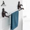 Towel Bars Brass Wall mounted Single Towel Bar Holder Luxury Towel Rack Wall Bathroom Accessories Towel Hanger Rails WF-88810