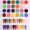 24pcs Sparkly Holographic Fine Sugar Nail Powder Diamond Chrome Pigment Dust For Gel Polish Glitter