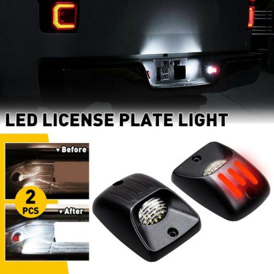 6000K White LED License Plate Light Lamp Housing For 1995-2004 Toyota Tacoma