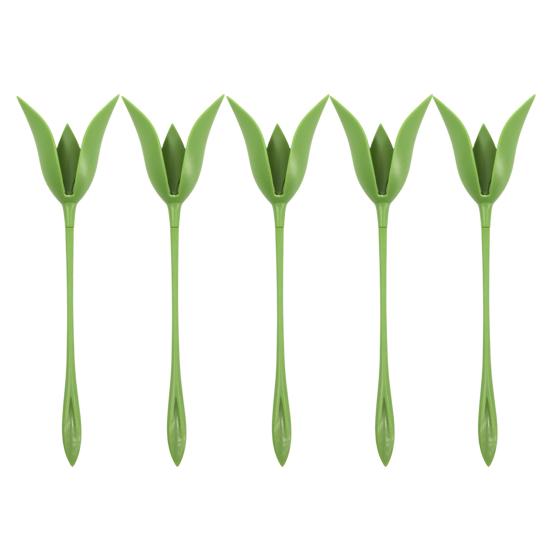 4/5/6/7/10/15/20/30 Stück Rosen-Serviettenhalter Grüner Stiel Blume Serviettenhalter für Abendessen Hochzeitsfeier Hotel Restaurant Esstischdekoration