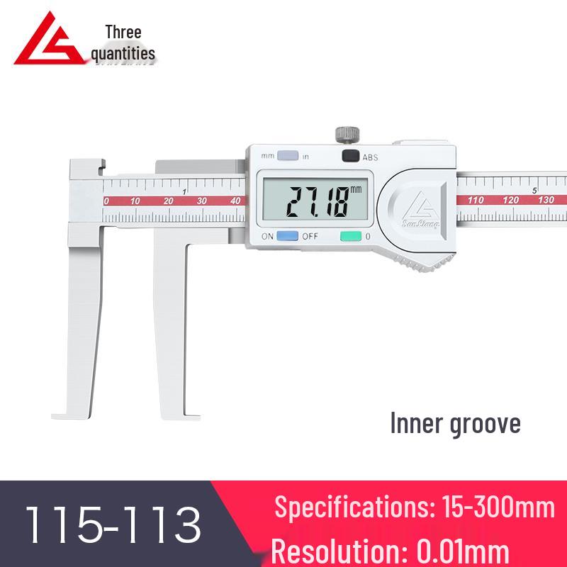 Stainless Steel Digital Vernier Caliper 10-150mm for Inner/Outer Groove Measurement