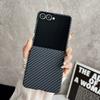 Ultra Slim Carbon Fiber Texture PC Phone Case for Samsung Galaxy Z Flip 8 7 6 5 4 Magnetic Wireless Charging Protection Cover