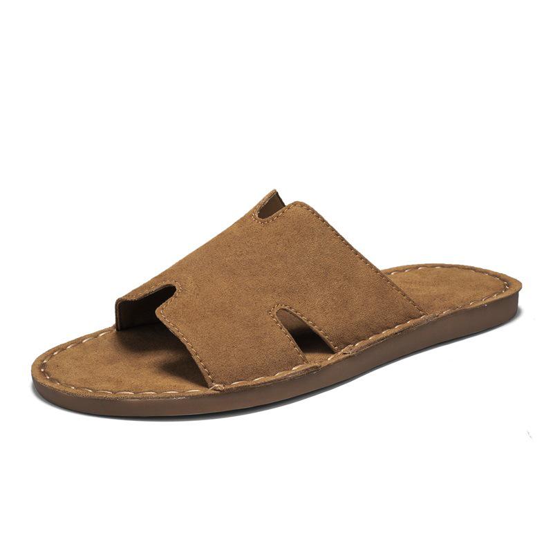 Men s Plus Size Hand-stitched Casual Beach Slippers 41