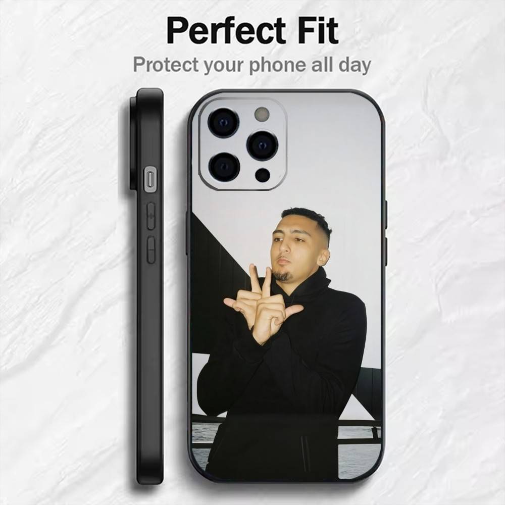 M-MoradS M-MDLRs Mode Street Phone Case For iPhone17,16,15,14,13,12 Plus,Max Soft Silicone Black Cover