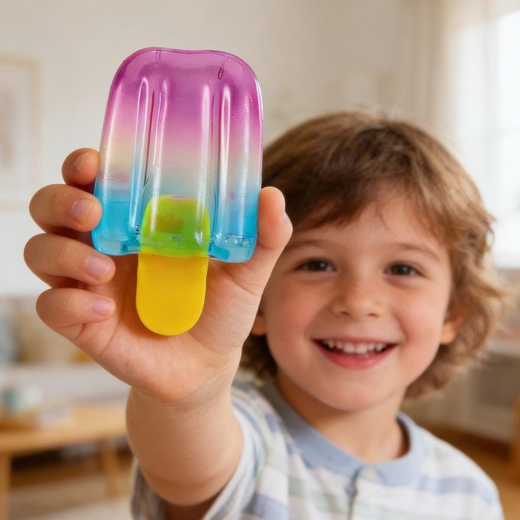 Simulated Ice Cream Toy: Maltose Squeeze Ball, Soft Slow Rebound Food Squishy, Sensory Fidget for Anxiety Relief, Gift