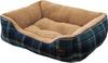 Tassu Small Square Pet Bed, Gluck, Boa Fabric, Tartan Check, British Style, Indoor Pet Supplies, Interior Decor, Product Number: 168-6782A2