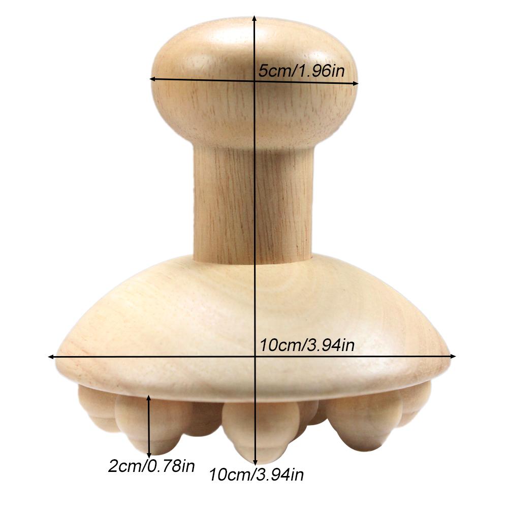 1Pcs Wood Massage Circulation Brush For Cellulite And Improved Lymphatic Drainage Shower Bathe Massager Spa Skin Brush