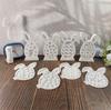 Easter Bunny Projection Combination Silicone Molds DIY Rabbits Plaster Cement Resin Soap Making Mold Crafts Home Decor Ornament