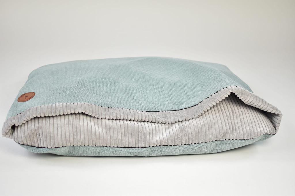Mink Nel Mint + Gray Stripes 80cm x 60cm