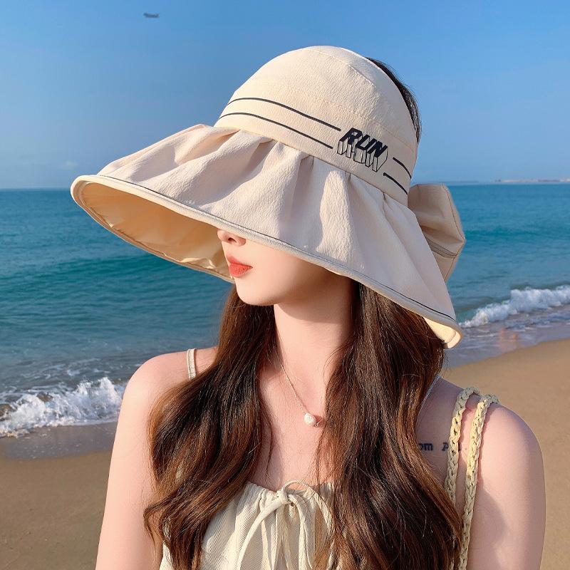 

Шикарная широкополая шляпа с козырьком от солнца для женщин — защита от ультрафиолета, складная и регулируемая, идеально подходит для пляжа и путешествий One size