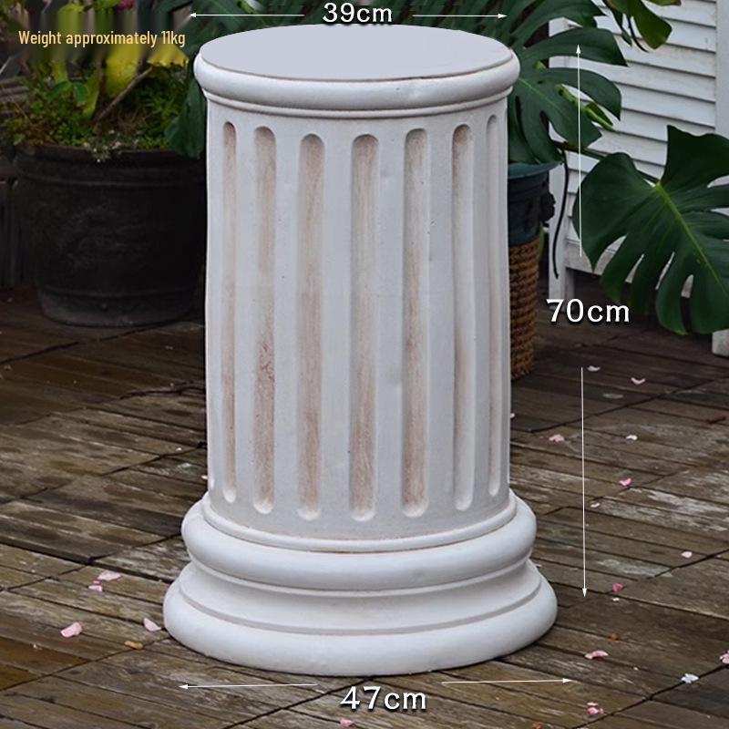 Adornos de Jardín de Columna Romana Retro Europeos: Base para maceta y Exhibición de boda