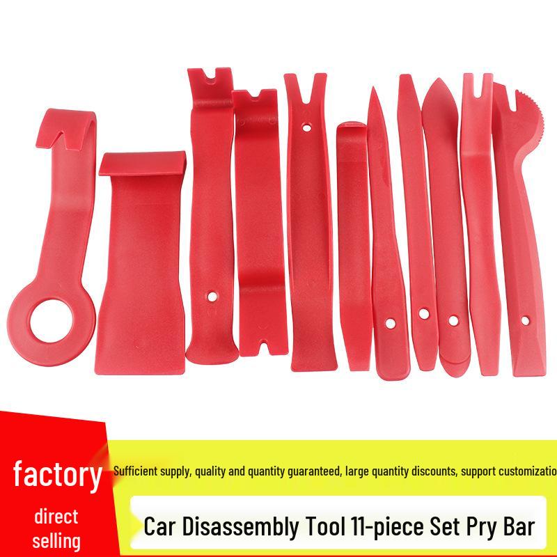 11-Piece Car Audio Removal Tool Set for Interior and Console Disassembly Transparent Ziplock Bag