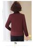 Women's Spring Summer Long Sleeve Chic Slimming Two-Piece Layered Top for Middle-Aged & Elderly
