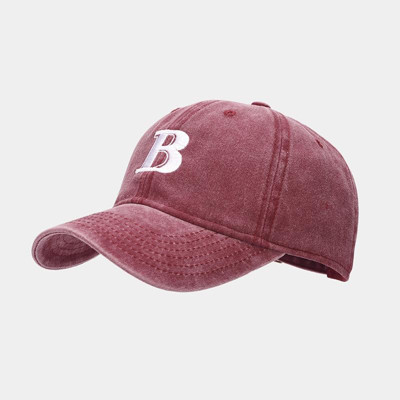 Spring and summer new trendy brand letter embroidered baseball cap men's fashion versatile cap women's trendy face small visor