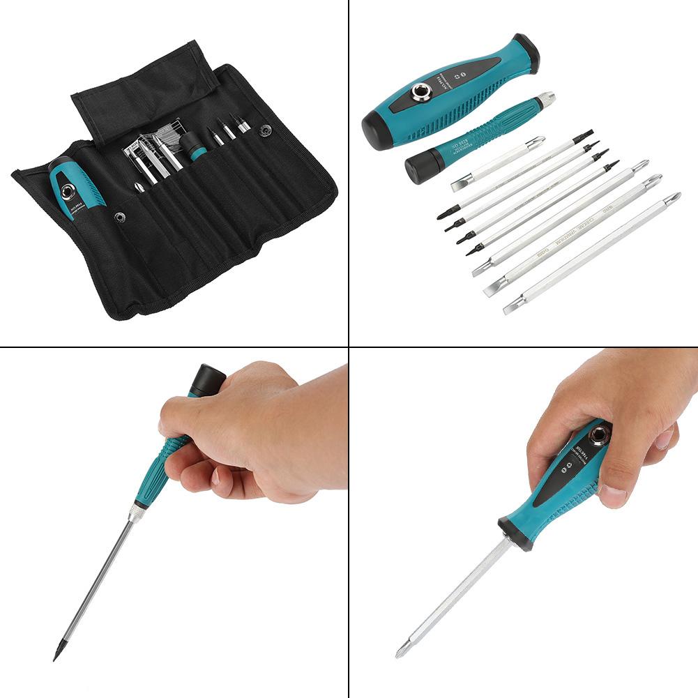 10pcs Magnetic Slot Cross StarScrewdriver Set Home Appliances Repair Multi Function Hand Tool