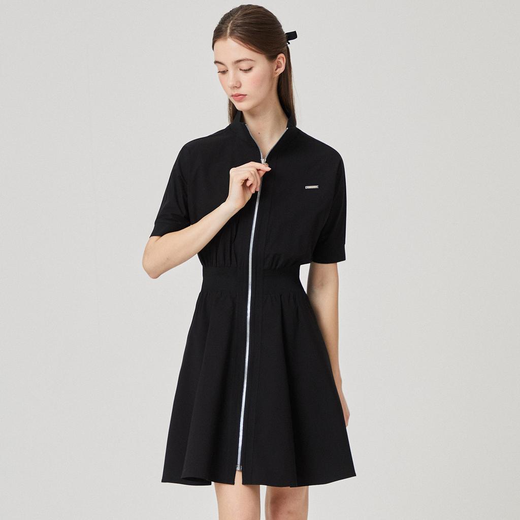 Rick Dolman Full-Zip Dress (Black)_L4B1-Op02C