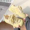 Spring new niche non-collision board shoes Forrest Gump shoes mesh breathable casual shoes trendy silver German training shoes
