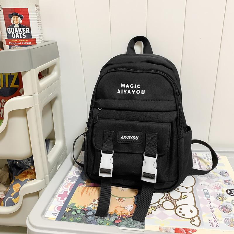 

Маленький рюкзак для девочек, студенческий рюкзак для отдыха и путешествий на открытом воздухе чёрный