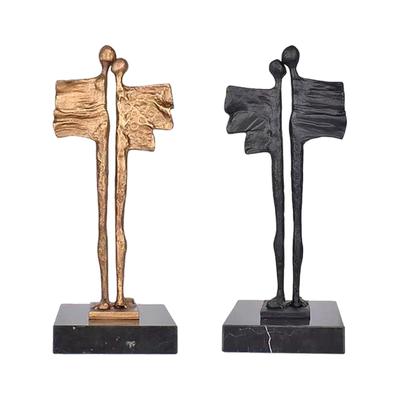 Abstract Sculpture Abstract Couple Statue for Shelf Entrance Cabinet Decor