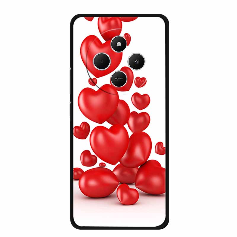 For Xiaomi Poco C75 Case POCOC75 Black Silicone Soft Back Cover Case For Poco C75 Phone Case C 75 6.88" Shockproof Coque Funda