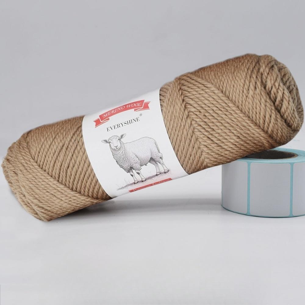 3 balenia hrubej priadze z merino vlny (100g/3.53oz Na klbko) – 110m/120yd Viacfarebná mäkká pletacia a háčkovacia priadza na DIY remeslá Teplé ručne vyrobené potreby