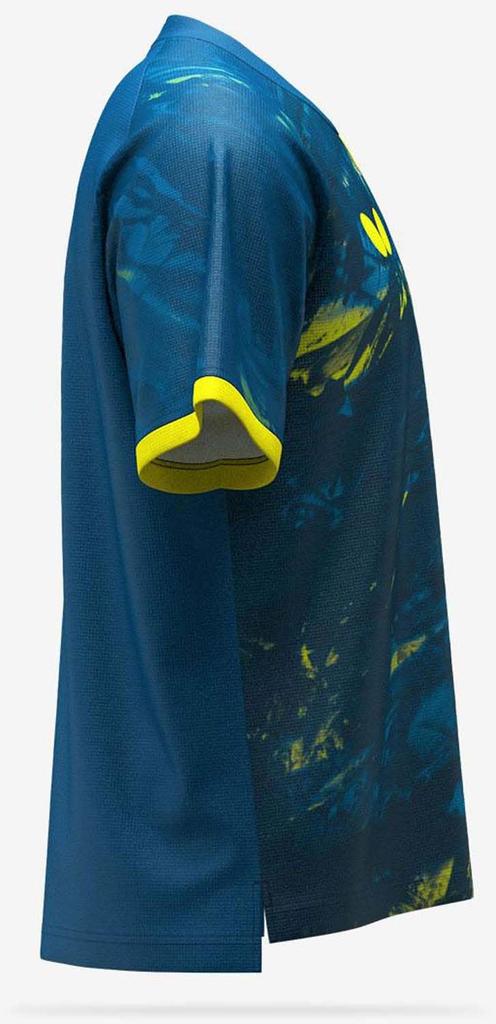 Butterfly Persedo Shirt 46550 Marine X Yellow SS