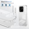 KEYSION Transparent Case for Redmi 10C 10A 9C Soft TPU+PC Anti-slip HD Clear Shockproof Phone Cover for Xiaomi Redmi 9C 10A 10C