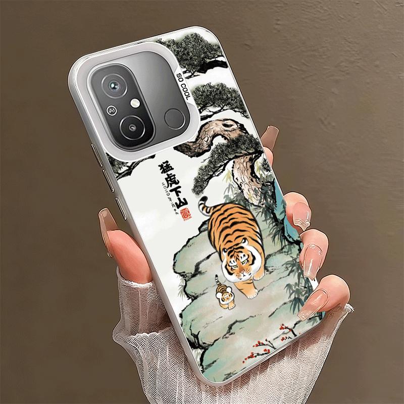 

Cartoon Fat Tiger Funny Shockproof Phone Case for Xiaomi Poco X7 X6 X5 X3 Pro F7 Ultra M8 Redmi 15C 15 14C 13C 12C 10C 13 12 10 Xiaomi Poco X6 Pro
