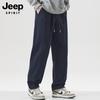 JEEP SPIRIT Men's Casual Cotton Wide-Leg Cargo Pants