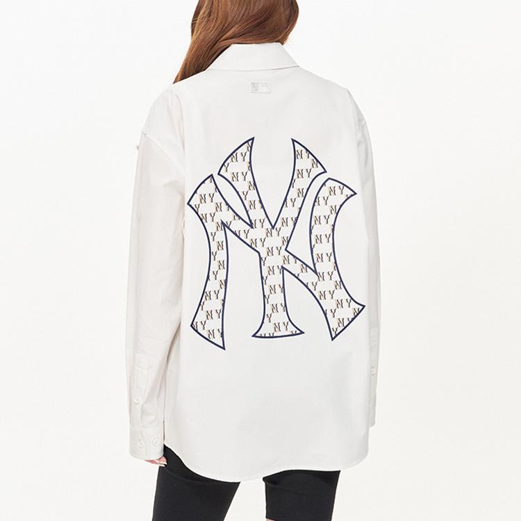 New MLB New York Yankees Shirt Unisex Ivory 3AWSM0131-50IVS