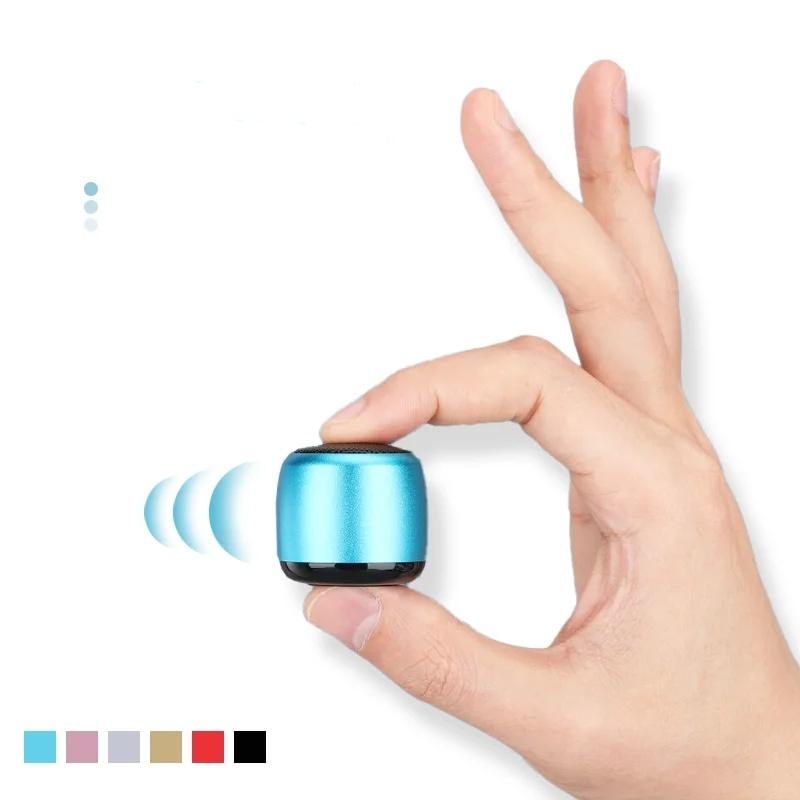 Mini Bluetooth-compatible Speaker Portable Intelligent One Drag Two Small Steel Cannon Metal Wireless Bluetooth Sound Subwoofer