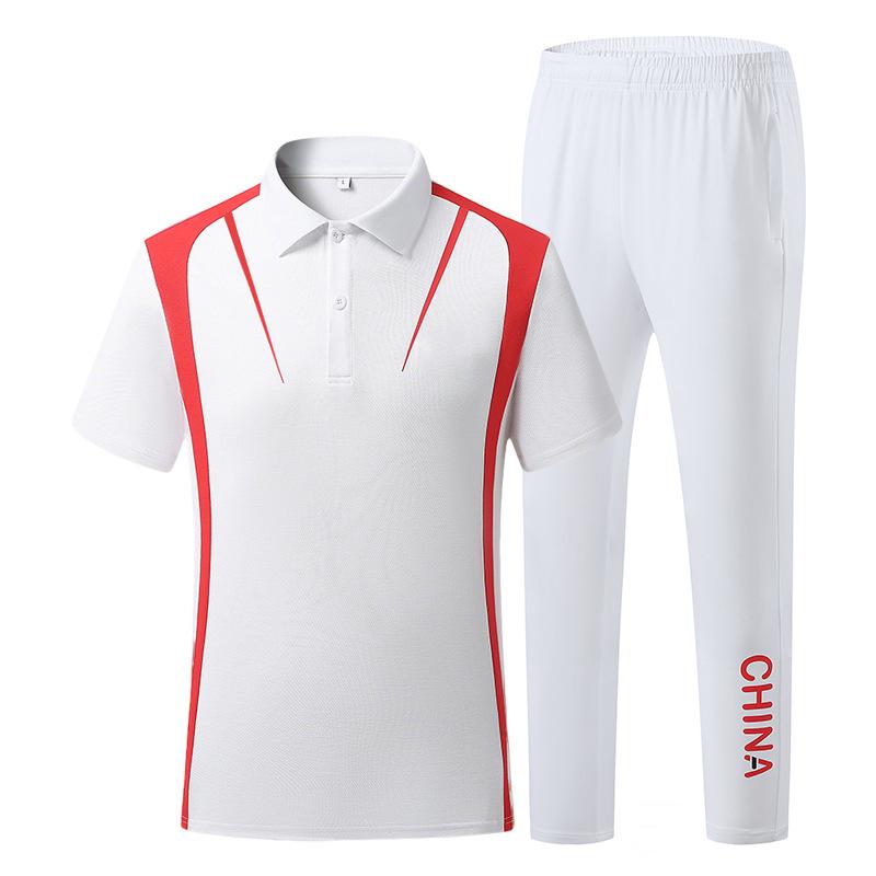 Men's Ice Silk Quick-Dry Polo Shirt & Shorts - Summer Sport Casual Set
