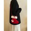 Cute Plush Boots with A Lamb Fur Crossbody Bag for A Small and Unique Design Phone Case.