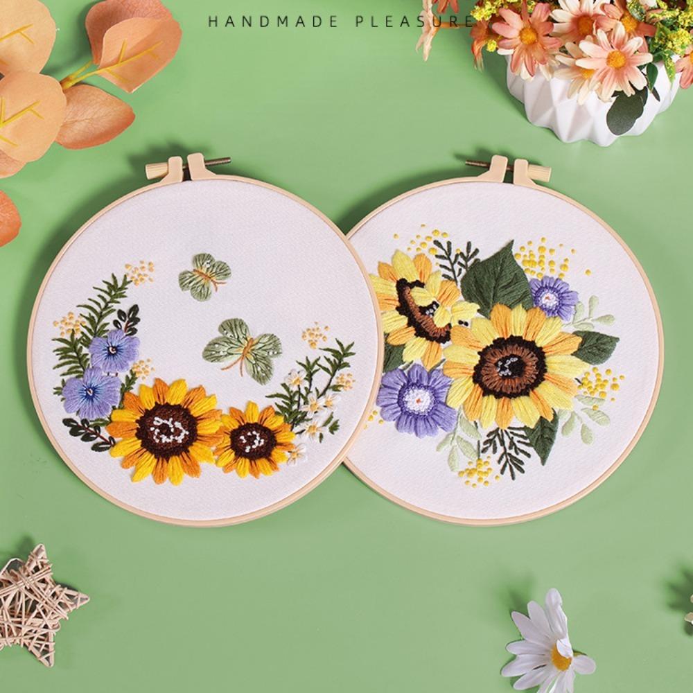 Starter Kit Embroidery Starters Kit Cotton Linen Cloth Cloth Embroidery Cross Stitch Kits  Adults
