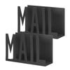 Desktop Iron Envelope Holder for Home Office Organization Metal Letter Sorter Bill and Paper Documents Storage Rack