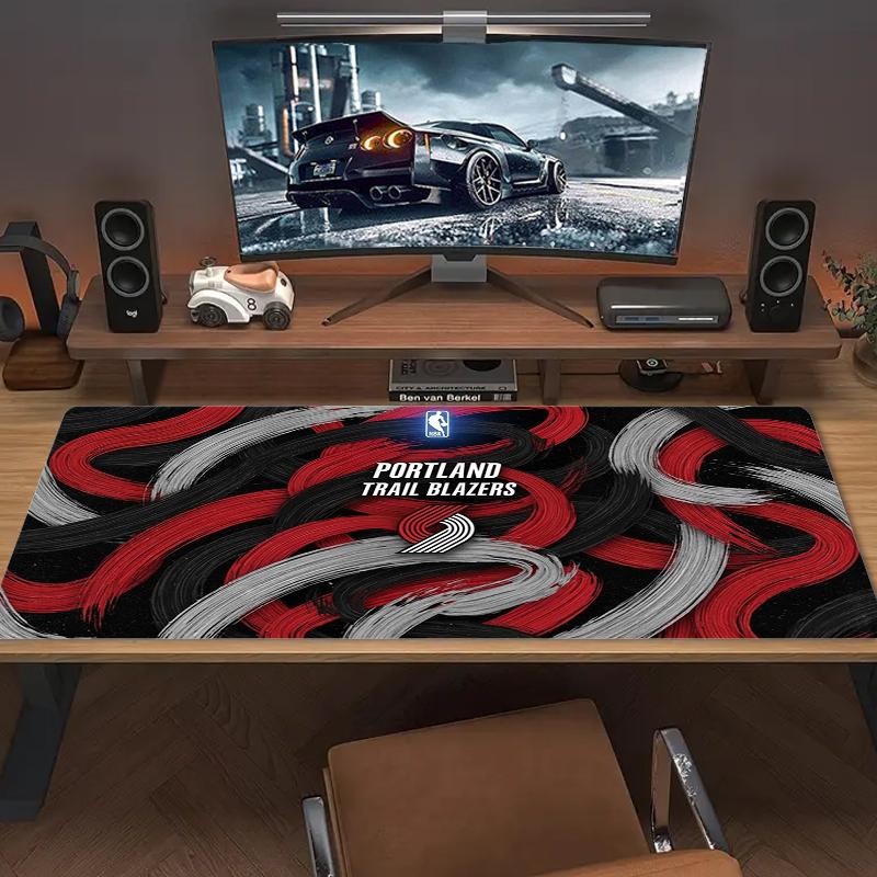 Portland Trail Blazers Mouse Pad Large Gaming Table Cushion Nonslip Laptop Tablet Big Mousepad Xxl Mat Mini Pc Playmat With Lock Edge