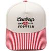 Cowboys & Tequila Cappellino da camionista Ricamo sulla visiera Abbinamento colori vintage Berretto da baseball Maschio Femmina Casual