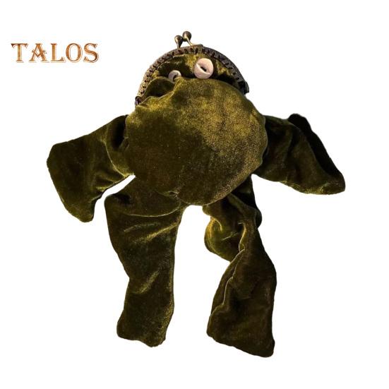 

Кошелек-лягушка для монет, плюшевый бархатный кошелек-лягушка, кошелек с замком-поцелуем, кошелек для денег, плюшевая игрушка-лягушка для наличных, карт, ключей, подарок для влюбленных в лягушку зелёный