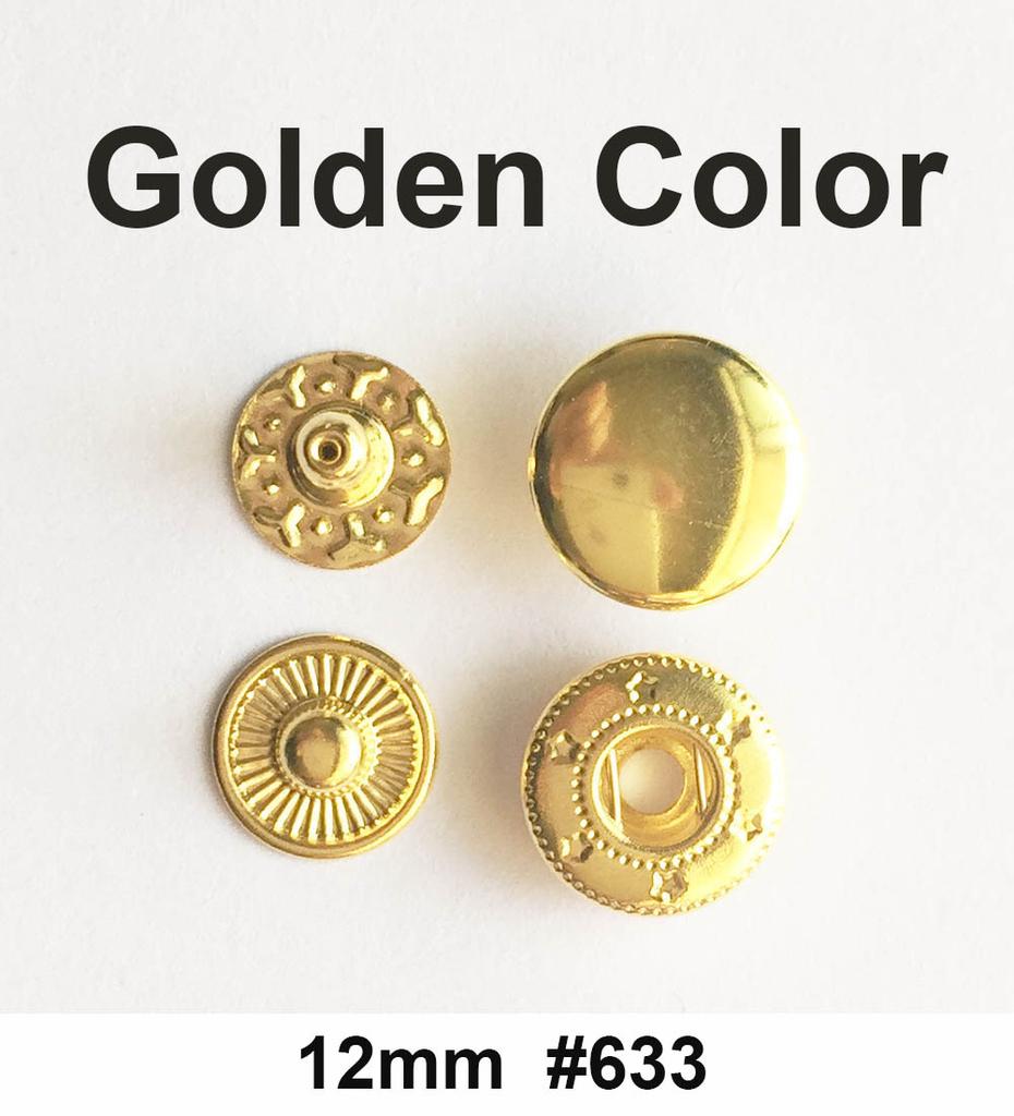 Round Metal Snaps Button For Leather Clothes Bags Snap Fastner Press Studs Kit Tool Installer Silver Buttons 831/633/655/201/203