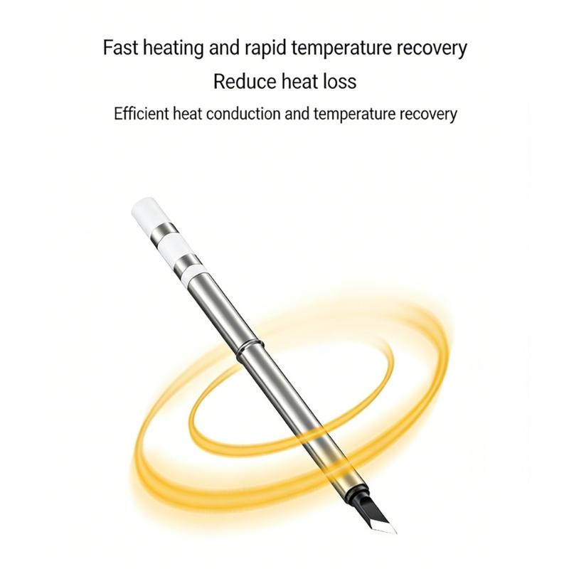 Durability Soldering Iron Tip with Metal Construction for Extended Use and Wear Resistance in Professional Setting