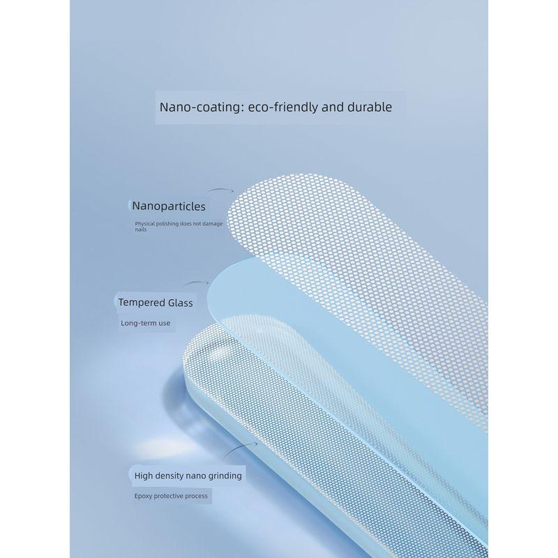 Gudi Double-Headed Nano Glass Nail File Polishing Tool, Specialized Nail Care Strip, Advanced Nail Art Tool