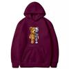 Men's Violent Bear Print Hoodie - Trendy European Fashion Pullover
