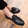 Plus Size Men's Casual Leather Loafers - Pointed Toe Slip-ons