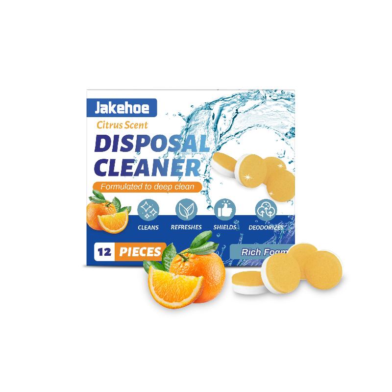 JAKEHOE Drain Cleaner Tablets Deep Cleaning Clog Remover Deodorizer Citrus Fragrance Kitchen Sink Bathroom Pipe Powerful Formula 1 Set