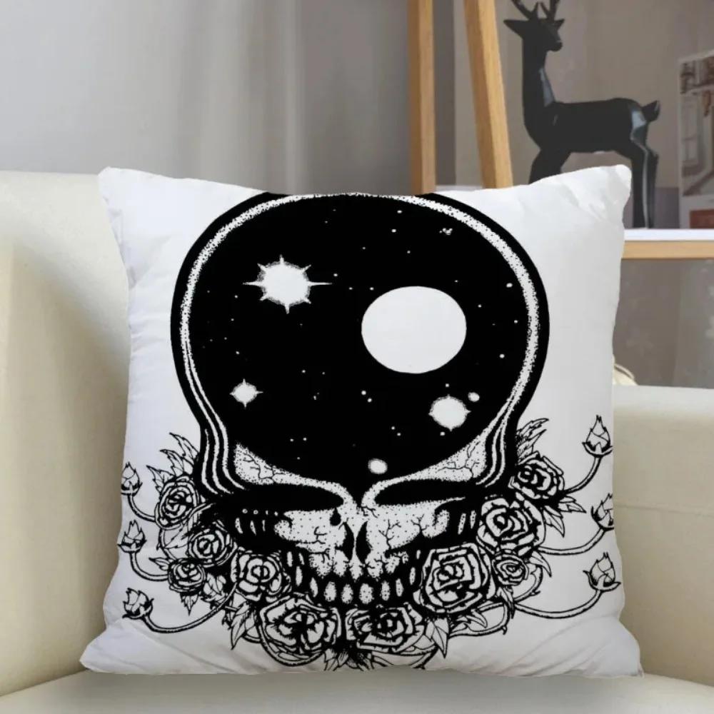 Poszewka na poduszkę Grateful Dead Dekoracja domu 45x45cm Zapinana na zamek kwadratowa poszewka na poduszkę Poszewka na poduszkę do rzucania