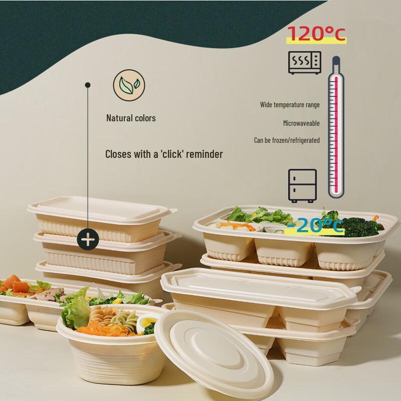 Biodegradable Corn Starch Disposable Takeaway Food Containers
